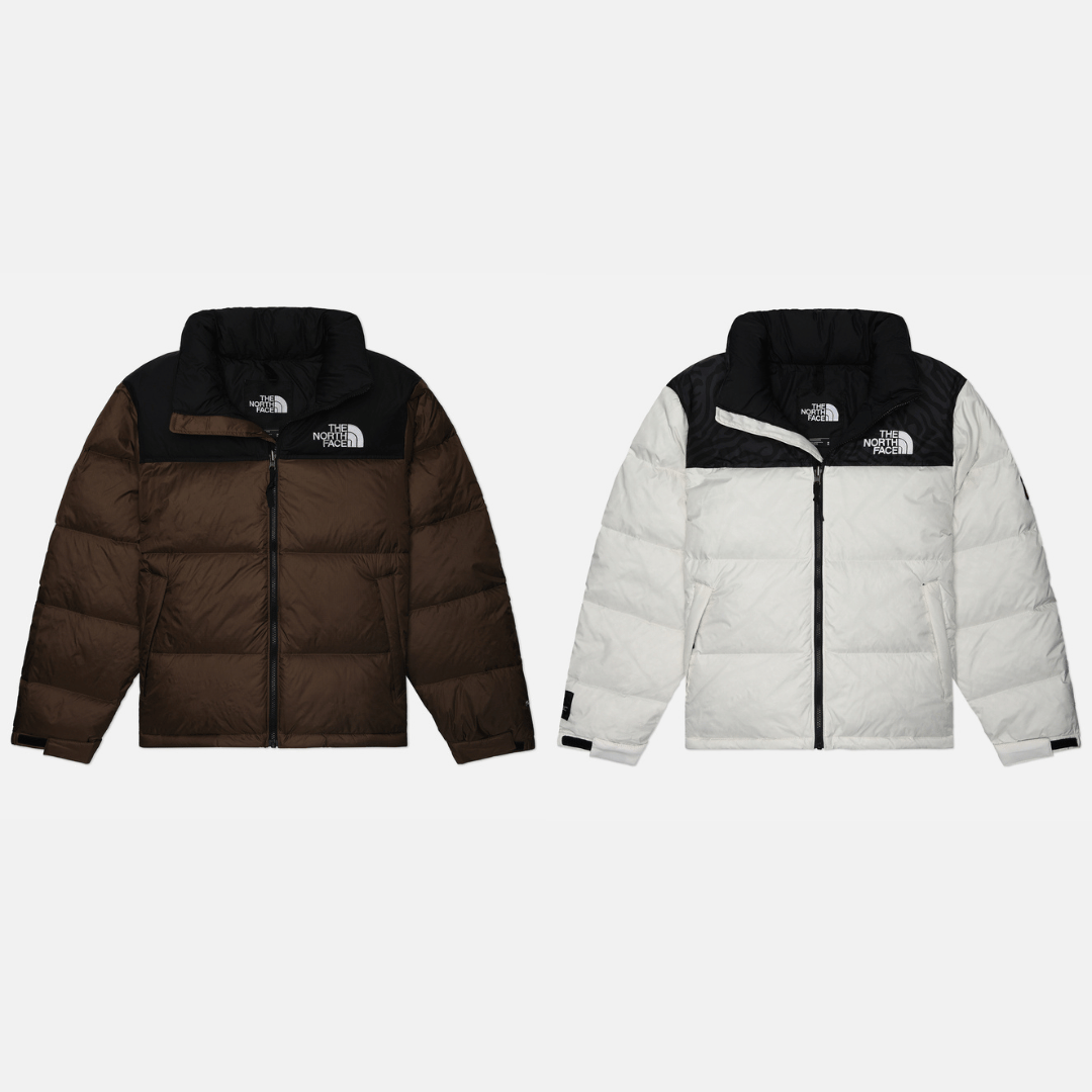 TNF VESTE 1996 RETRO SMOKEY BROWN ET WHITE DUNE (ACHETEZ 1, RECEVEZ 2)