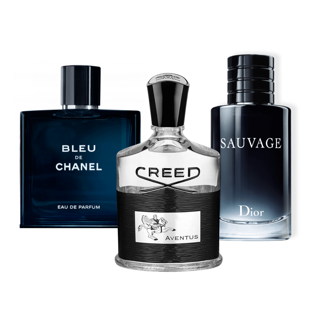 4 Parfums - Invictus, Creed Aventus, Bleu de Chanel, Dior SAUVAGE (ACHETEZ 2, RECEVEZ-EN 4)