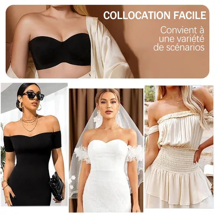 🔥Ventes chaudes - 49% de réduction🔥Soutien-gorge bandeau convertible antidérapant à soutien intégral