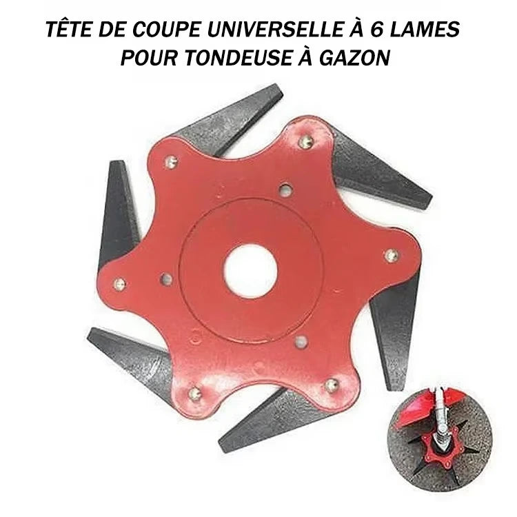 Promotion du dernier jour-49% de réduction💥Tête de coupe universelle à 6 lames pour tondeuses à gazon