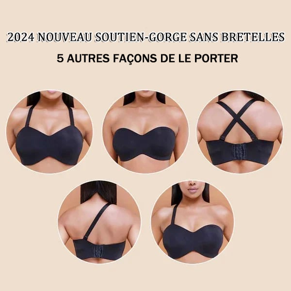 🔥Ventes chaudes - 49% de réduction🔥Soutien-gorge bandeau convertible antidérapant à soutien intégral