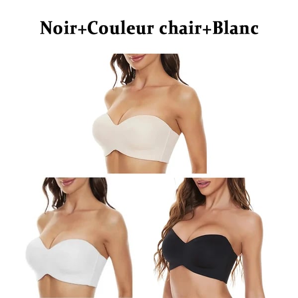 🔥Ventes chaudes - 49% de réduction🔥Soutien-gorge bandeau convertible antidérapant à soutien intégral