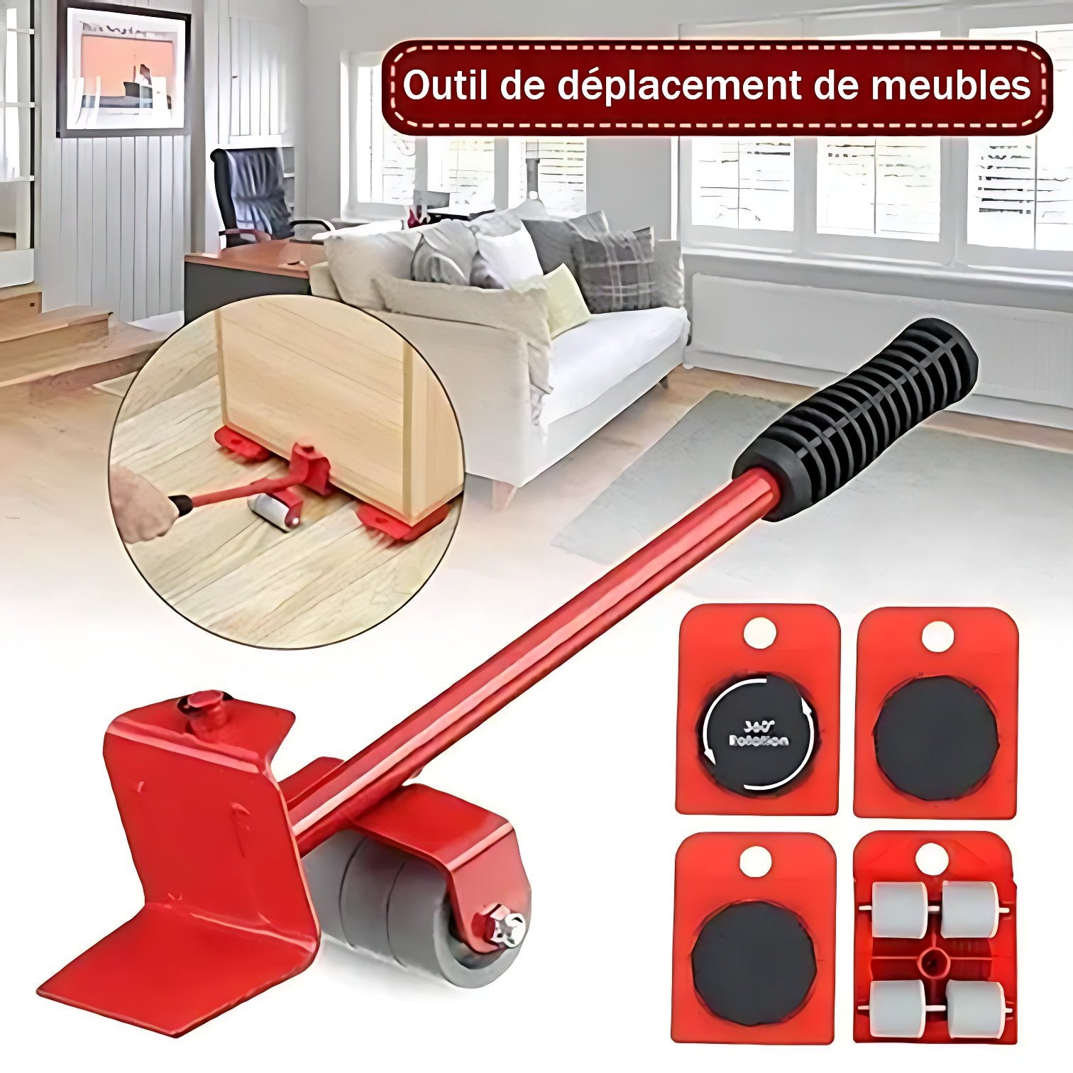 🔥 Vente chaude 49 % de réduction - 👍Outils de levage et de déplacement de meubles