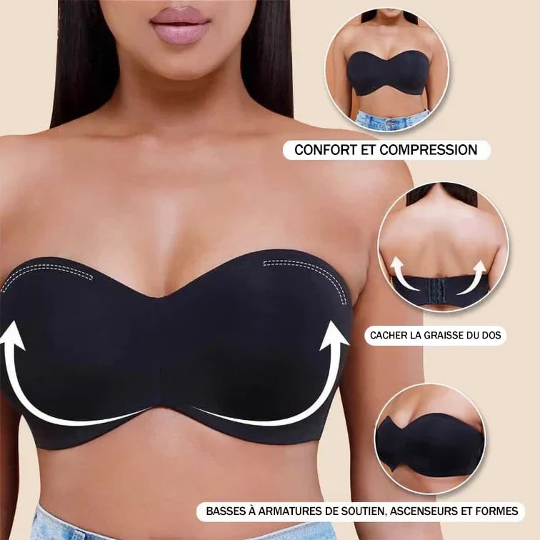 🔥Ventes chaudes - 49% de réduction🔥Soutien-gorge bandeau convertible antidérapant à soutien intégral